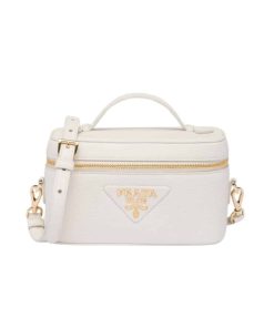 Prada Leather Mini Bag White 20Cm 1Bh202 2Dkv F03Ms V Oom