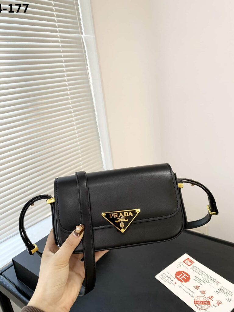 Prada Leather Shoulder Bag Black 21Cm 1Bd339 Ask F0002 V Mto - Image 2