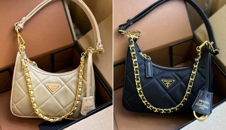 Prada Re Edition 1995 Chaîne Re Nylon Mini Bag Beige 22Cm 1Bc204 2Aos F0F24 V Qoo - Image 3