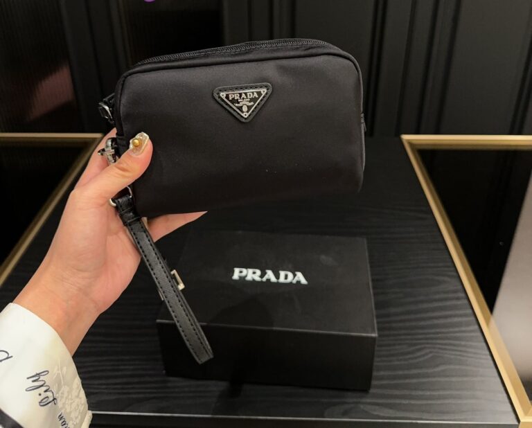 Prada Re Nylon Toiletry Bag Black 16Cm 1Ne021 R067 F0002 - Image 9