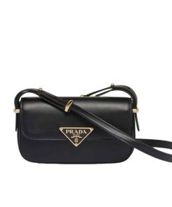 Prada Leather Shoulder Bag Black 21Cm 1Bd339 Ask F0002 V Mto