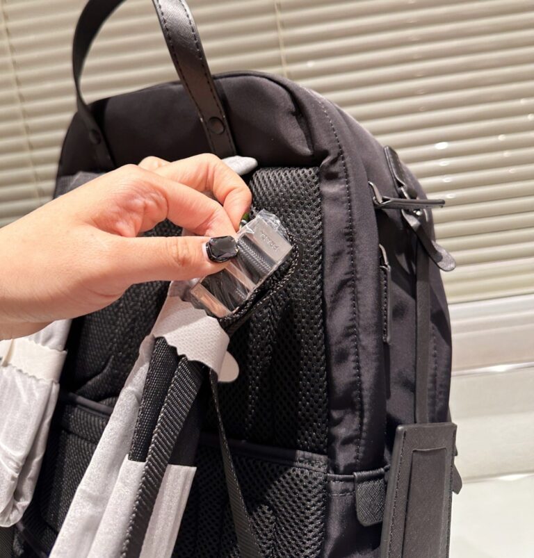 Prada Re Nylon And Saffiano Leather Backpack Black 38Cm 2Vz048 2Dmg F0002 - Image 4