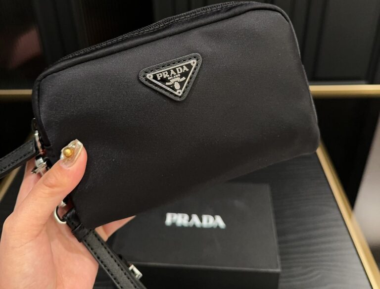 Prada Re Nylon Toiletry Bag Black 16Cm 1Ne021 R067 F0002 - Image 8