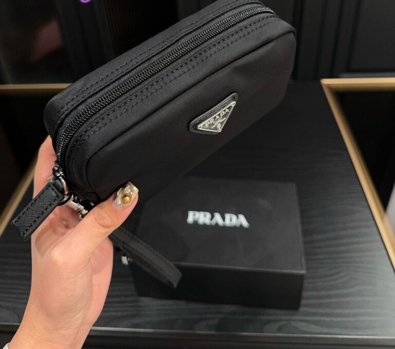 Prada Re Nylon Toiletry Bag Black 16Cm 1Ne021 R067 F0002 - Image 3