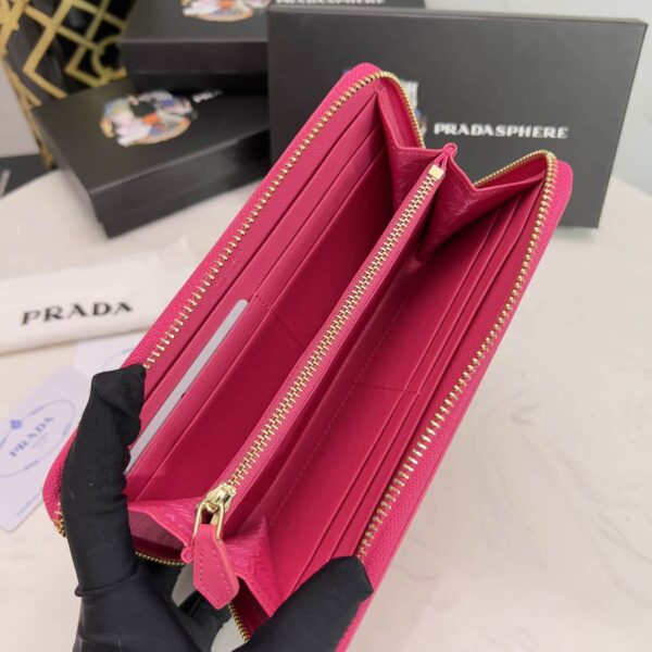 Prada Large Saffiano Leather Wallet Full Pink 19Cm 1Ml506 Qwa F0505 - Image 4