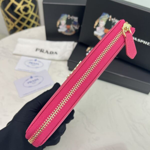 Prada Large Saffiano Leather Wallet Full Pink 19Cm 1Ml506 Qwa F0505 - Image 5