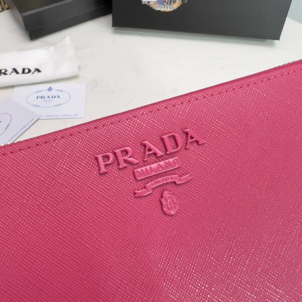 Prada Large Saffiano Leather Wallet Full Pink 19Cm 1Ml506 Qwa F0505 - Image 6