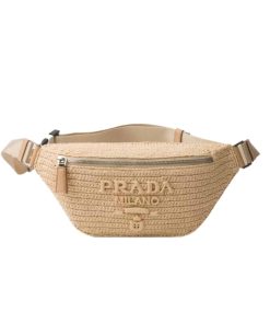 Prada Crochet Belt Bag Natural 30Cm 2Vl042 2M2T F0018 V Ooo