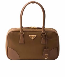 Prada Re-Edition 1978 Medium Re-Nylon And Saffiano Leather Two Handle Bag Cork Beige 30Cm 1Bb115 R064 F0594 V Too