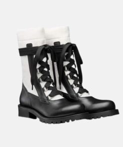 Dior Rubber Sole Lace-Up Casual Style White Blended Fabrics Plain