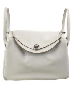 Hermes Lindy Swift Nata Craie Silver Hardware 26Cm