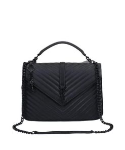 Saint Laurent College Large Chain Bag Black Tone Hardware 32Cm