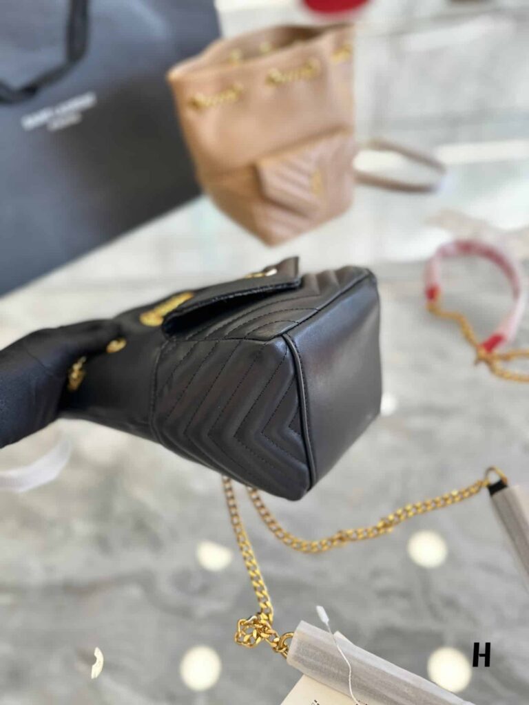 Saint Laurent Joe Mini Bucket Bag In Quilted Lambskin Black 19Cm 7016311El071000 - Image 6