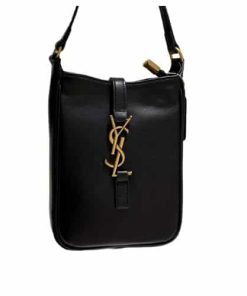Saint Laurent Le 5 A 7 Mini Vertical Bag Black 18Cm