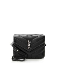 Saint Laurent Loulou Toy Strap Bag In Quilted Y Leather Black 678401Dv7061000