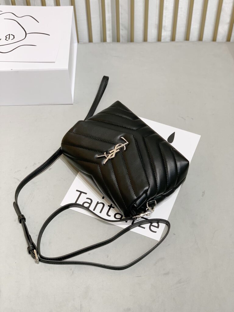 Saint Laurent Loulou Toy Strap Bag In Quilted Y Leather Black 678401Dv7061000 - Image 6