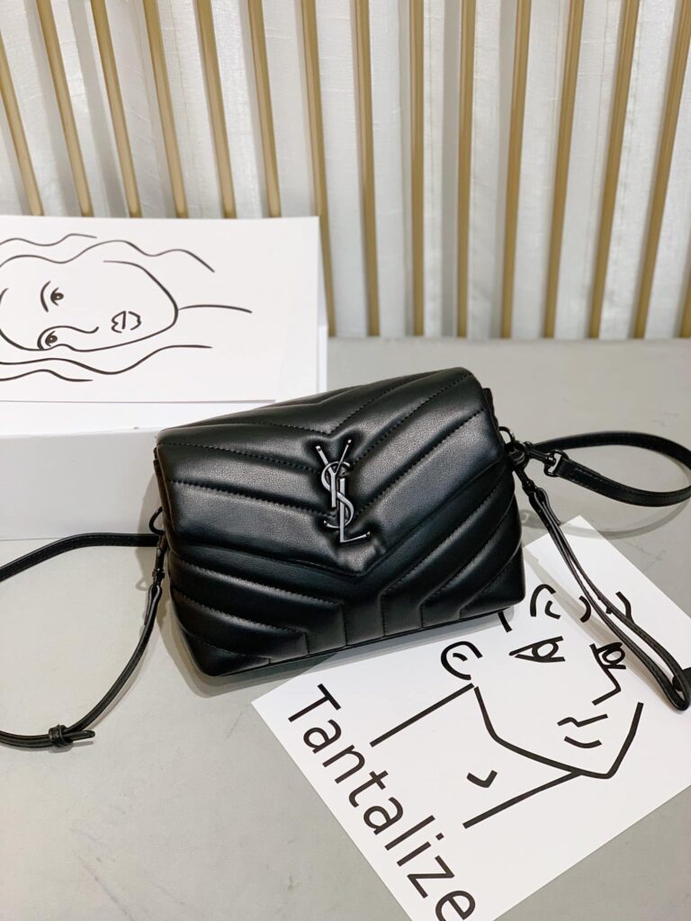 Saint Laurent Loulou Toy Strap Bag In Quilted Y Leather With Black Hardware - Image 9