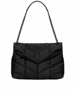 Saint Laurent Puffer Medium Chain Bag In Quilted Lambskin 5774751El081000