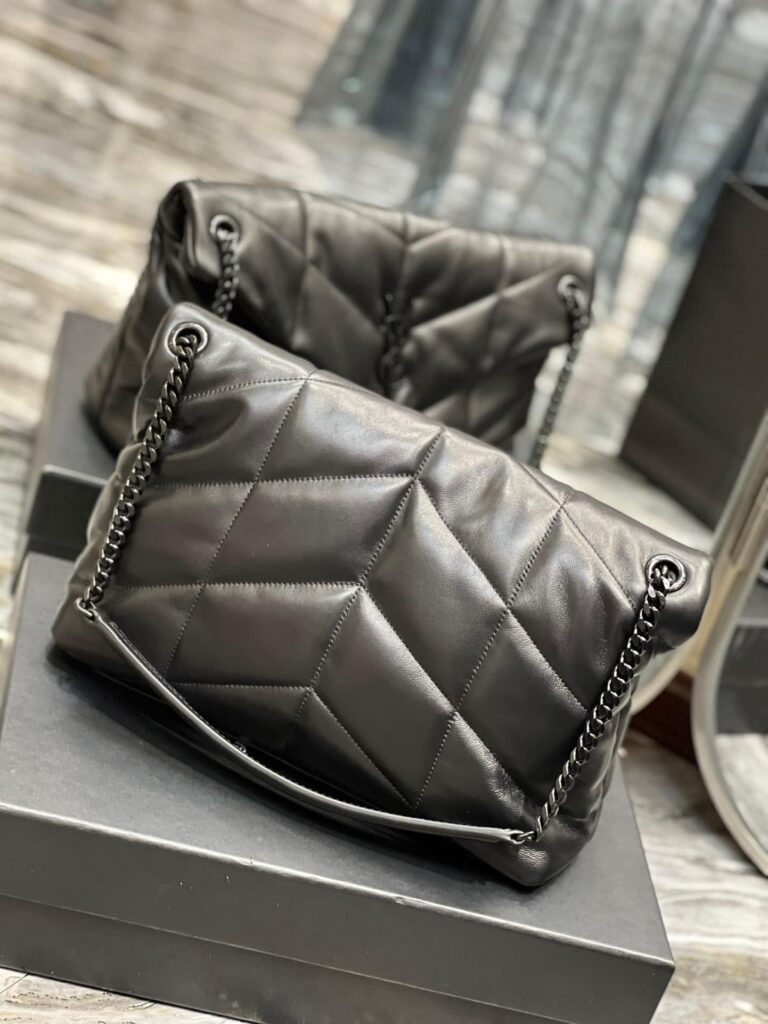 Saint Laurent Puffer Medium Chain Bag In Quilted Lambskin 5774751El081000 - Image 6