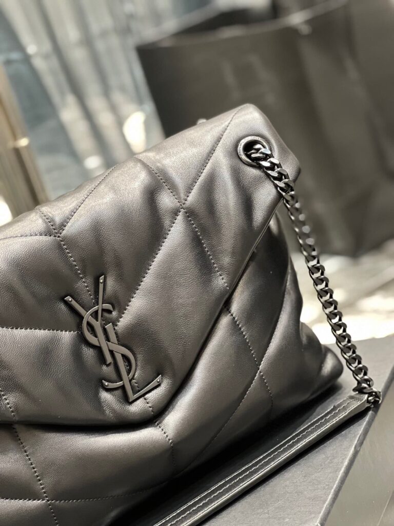 Saint Laurent Puffer Medium Chain Bag In Quilted Lambskin 5774751El081000 - Image 9