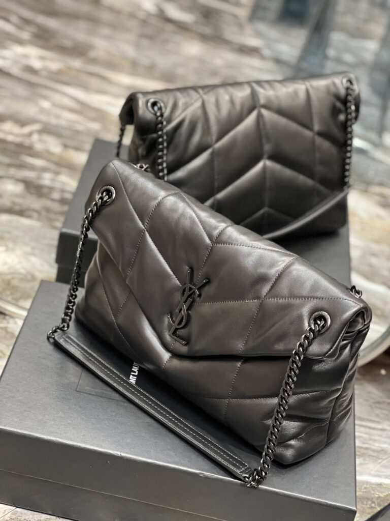 Saint Laurent Puffer Medium Chain Bag In Quilted Lambskin 5774751El081000 - Image 4
