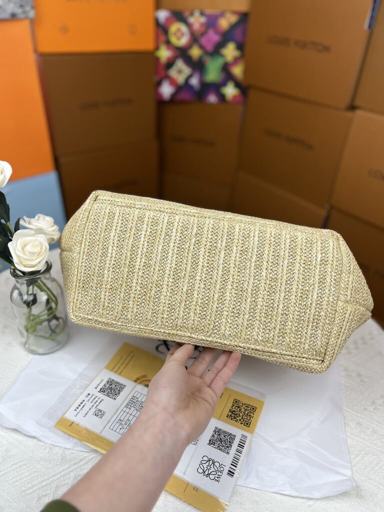 Saint Laurent Rive Gauche Supple Tote Bag In Raffia Crochet 688864Gaaa12086 - Image 2