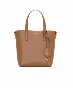 Saint Laurent Toy Shopping Saint Laurent In Box Leather Brown 18Cm 773995Aaddi2536