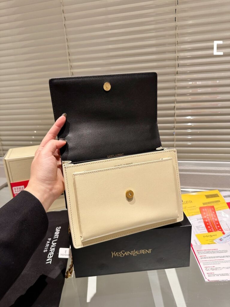 Saint Laurent Sunset Medium Chain Bag In Smooth Leather 442906D42Ew1089 - Image 7