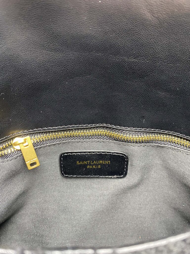 Saint Laurent Small Loulou Boucle Bag Black 23Cm - Image 9