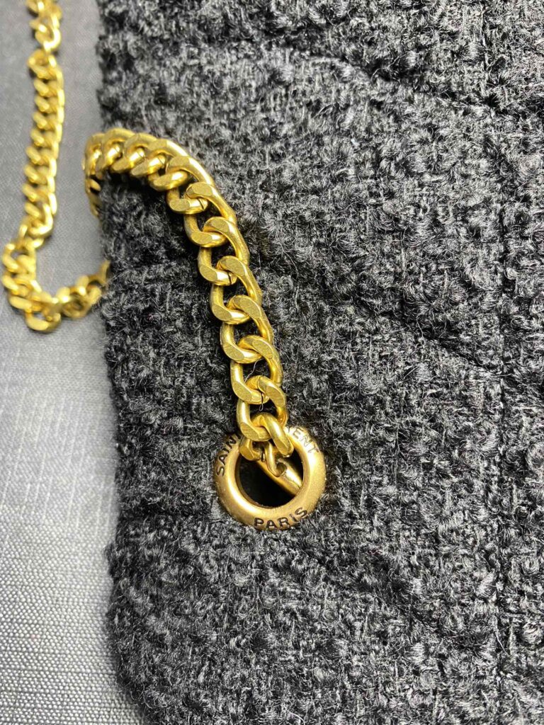 Saint Laurent Small Loulou Boucle Bag Black 23Cm - Image 8