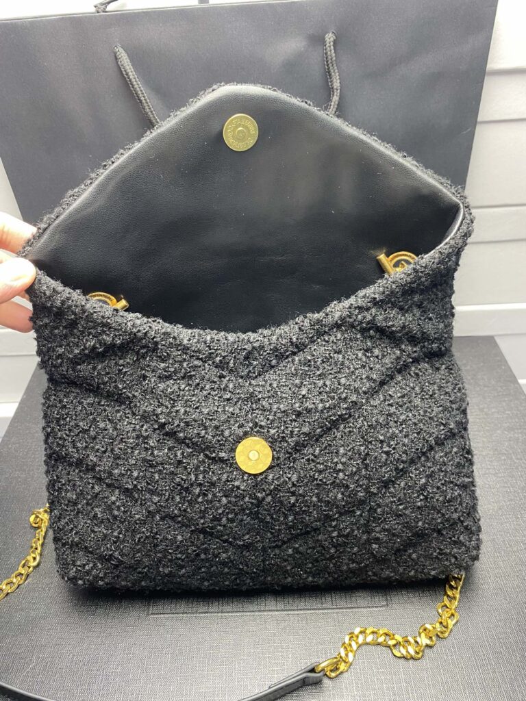 Saint Laurent Small Loulou Boucle Bag Black 23Cm - Image 7