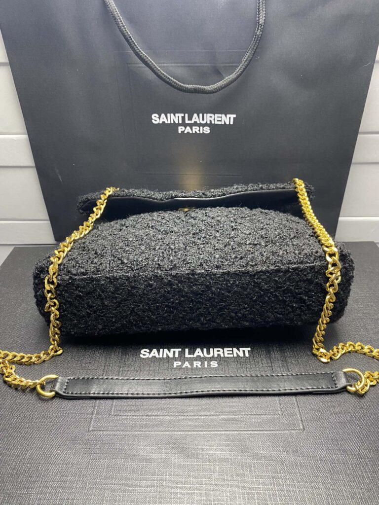 Saint Laurent Small Loulou Boucle Bag Black 23Cm - Image 6