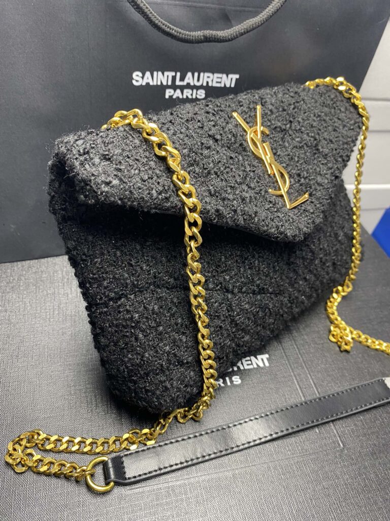 Saint Laurent Small Loulou Boucle Bag Black 23Cm - Image 3