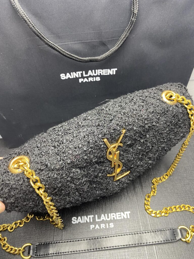 Saint Laurent Small Loulou Boucle Bag Black 23Cm - Image 4