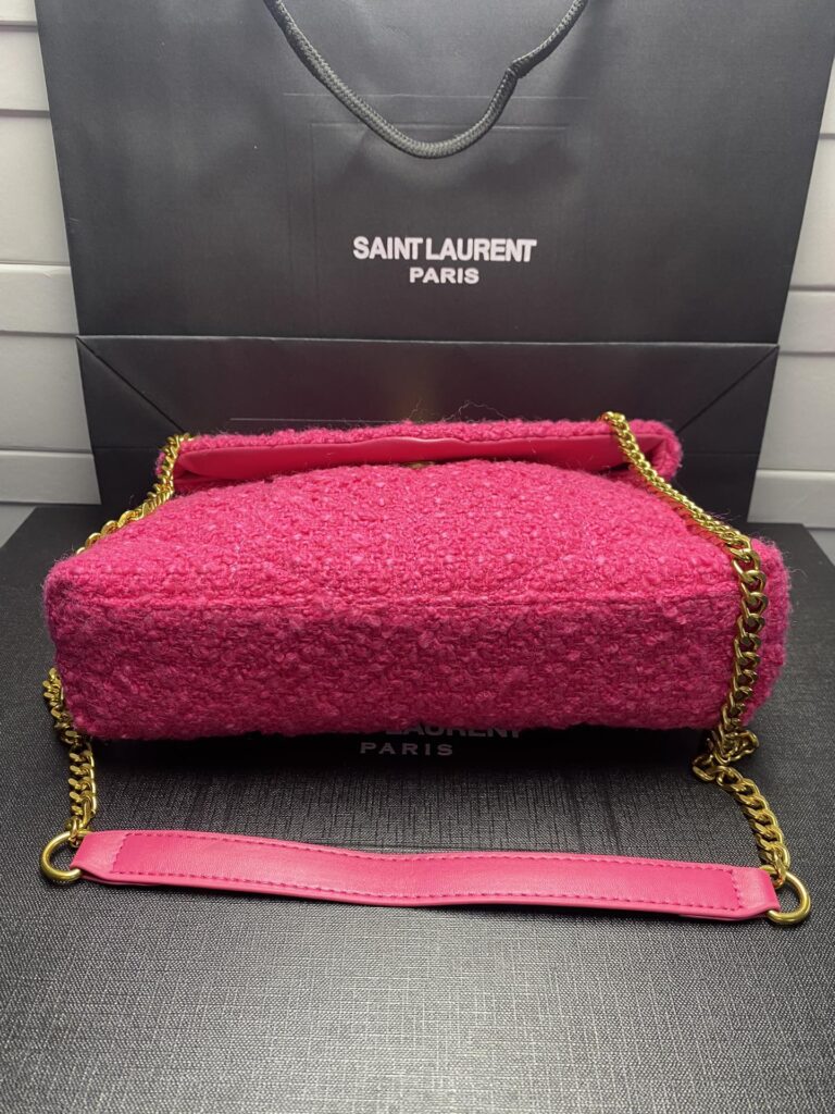 Saint Laurent Small Loulou Boucle Bag Magenta Pink 23Cm - Image 7