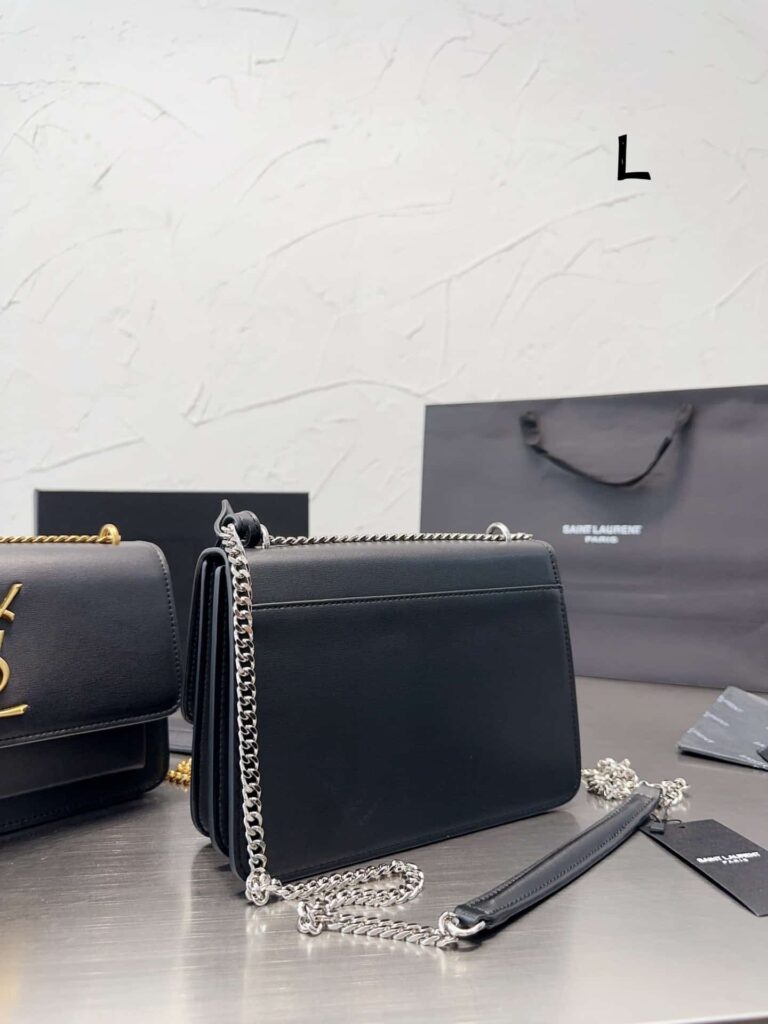 Saint Laurent Sunset Medium Chain Bag In Smooth Leather 22Cm 442906D420N1000 - Image 5