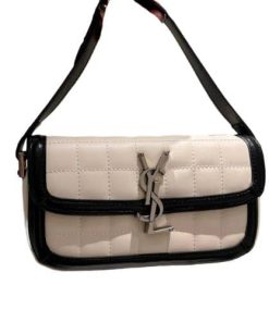 Saint Laurent Solferino Quilted Leather White 22Cm