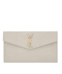 Saint Laurent Uptown Pouch In Crocodile Embossed Shiny Leather 565739Dnd0J9207