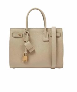 Saint Laurent Sac De Jour Small In Grained Leather Beige 26Cm