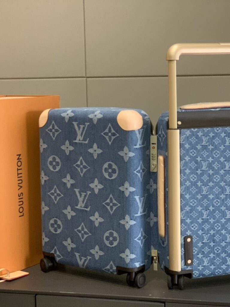 Louis Vuitton Horizon 55 Suitcase Monogram Cotton Canvas Denim Blue 55Cm M24314 - Image 6