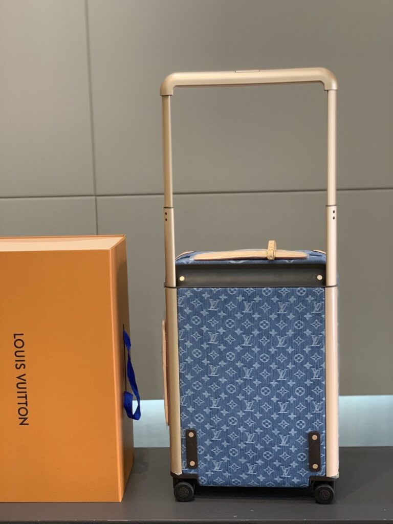 Louis Vuitton Horizon 55 Suitcase Monogram Cotton Canvas Denim Blue 55Cm M24314 - Image 7