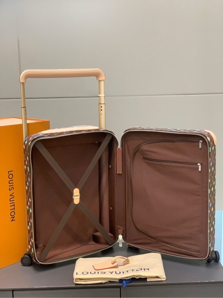 Louis Vuitton Horizon 55 Suitcase Monogram Craggy Coated Canvas Chocolate 55Cm M47070 - Image 6