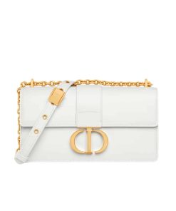 Dior 30 Montaigne East West Bag With Chain White 21Cm M9334Uhel M030