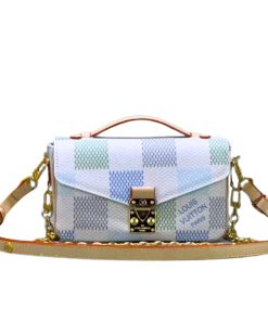 Louis Vuitton Pochette Métis East West Damier Light Blue 21Cm N40749
