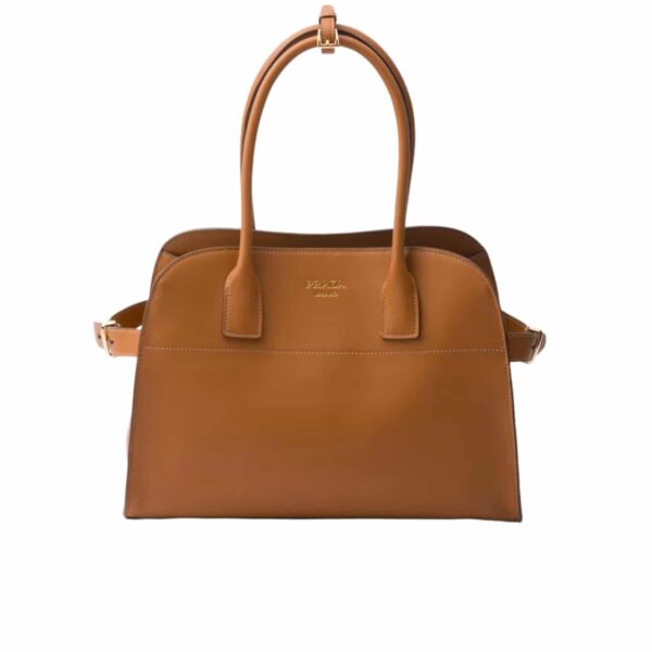 Prada Medium Leather Tote Bag Caramel 32Cm 1Bg517 2Cys F03Bh V Ooo