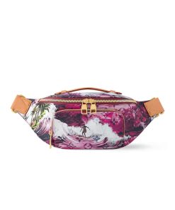 Louis Vuitton Rush Bumbag Monogram Surfin Coated Canvas Pink 33Cm M24987