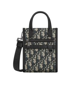 Dior Safari North South Mini Tote Bag Beige And Black 14Cm 2Esws017Yky H27E