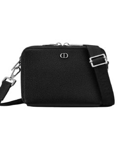 Dior Pouch Shoulder Strap Cd Icon Black 17Cm 2Esbc119Cdi H00N