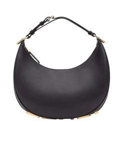 Fendi Fendigraphy Mini Leather Bag Black 20Cm 8Bs081A5Dyf1Hej