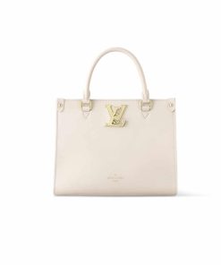 Louis Vuitton Lock And Go Bags White Quartz 24Cm M23637
